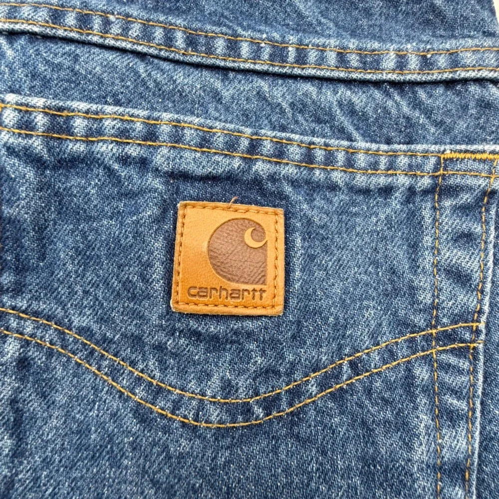 Carhartt B21 DST Flannel Lined Jeans Mens 38x30 Made in USA Relaxed Fit Denim